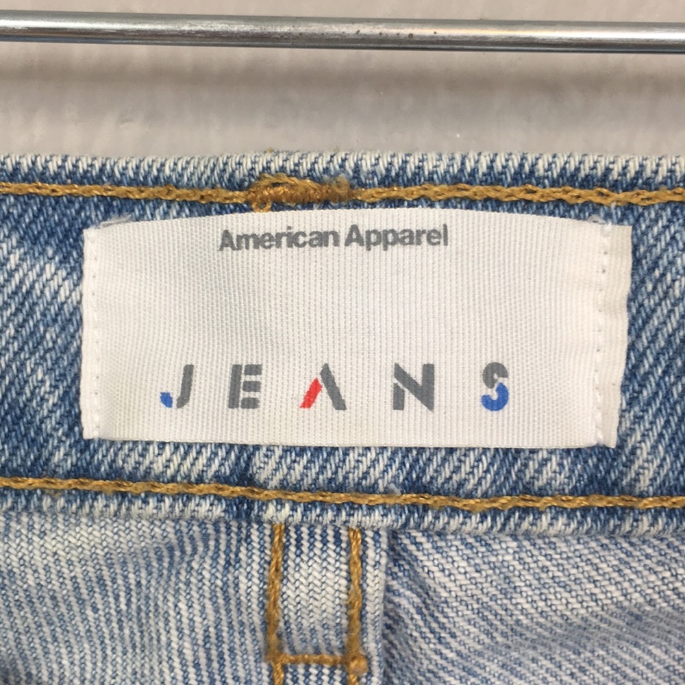 American Apparel Jeans Blue Jean Cut Off Shorts 26 - Picture 6 of 8